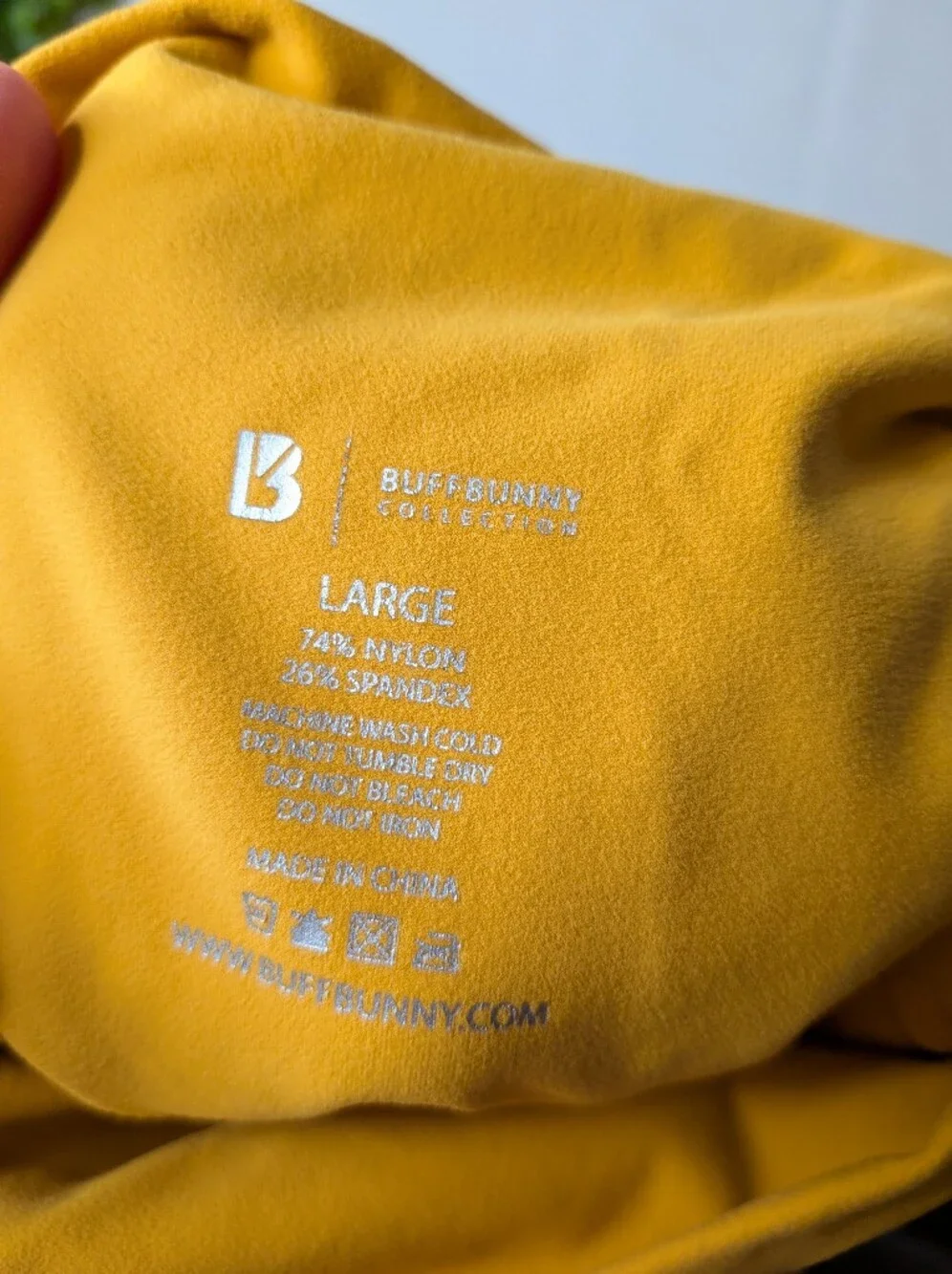 Buffbunny Yellow Luna Leggings Flame Yellow Size Large